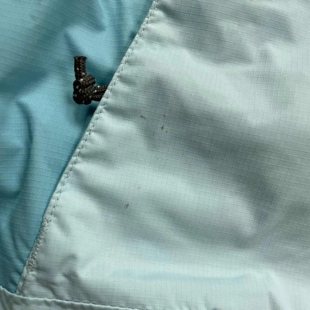 Columbia Titanium Jacket Youth Large 14/16 Light Blue Zip Omni Tech Windbreaker